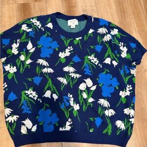 Kate Spade Navy and Teal Knit Sweater